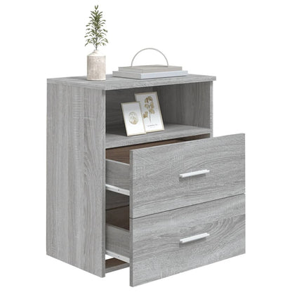 Bed Cabinet Grey Sonoma 50x32x60 cm