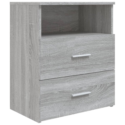 Bed Cabinets 2 pcs Grey Sonoma 50x32x60 cm