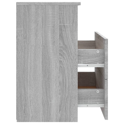 Bed Cabinets 2 pcs Grey Sonoma 50x32x60 cm