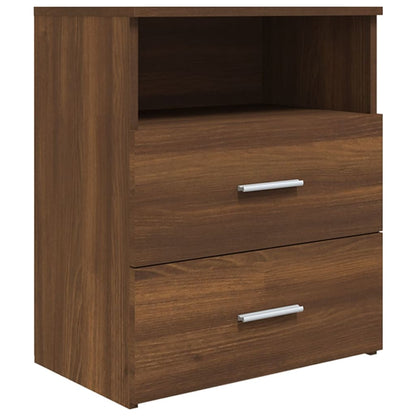 Bed Cabinets 2 pcs Brown Oak 50x32x60 cm