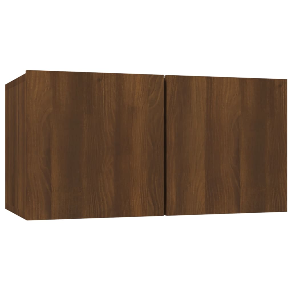 Hanging TV Cabinet Brown Oak 60x30x30 cm Engineered Wood