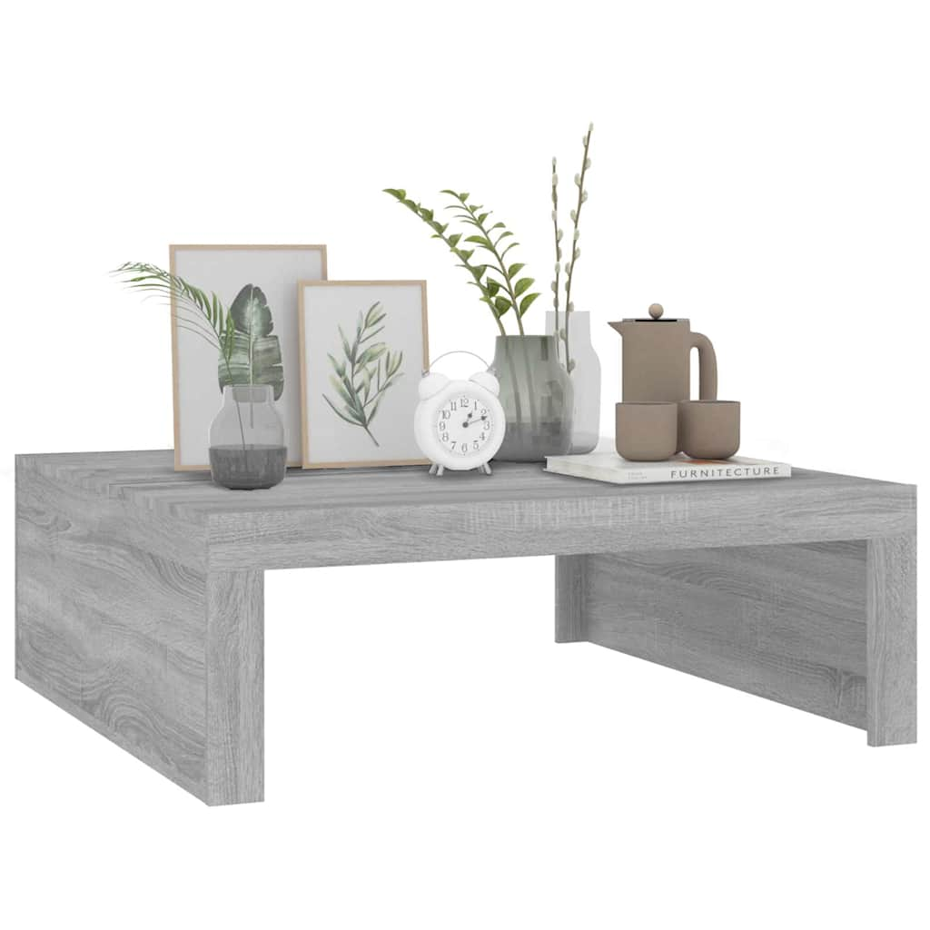 Coffee Table Grey Sonoma 100x100x35 cm Engineered Wood