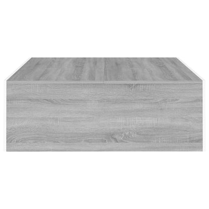 Coffee Table Grey Sonoma 100x100x35 cm Engineered Wood