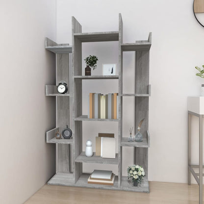 Book Cabinet Grey Sonoma 86x25.5x140 cm Engineered Wood