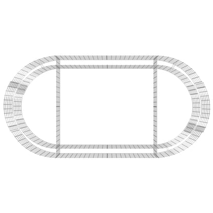 Gabion Raised Bed Galvanised Iron 200x100x50 cm