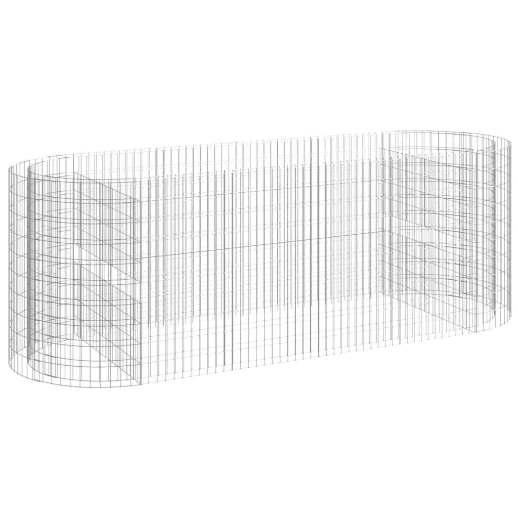 Gabion Raised Bed Galvanised Iron 300x100x100 cm