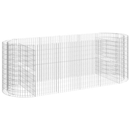 Gabion Raised Bed Galvanised Iron 300x100x100 cm