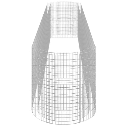 Gabion Raised Bed Galvanised Iron 600x100x100 cm