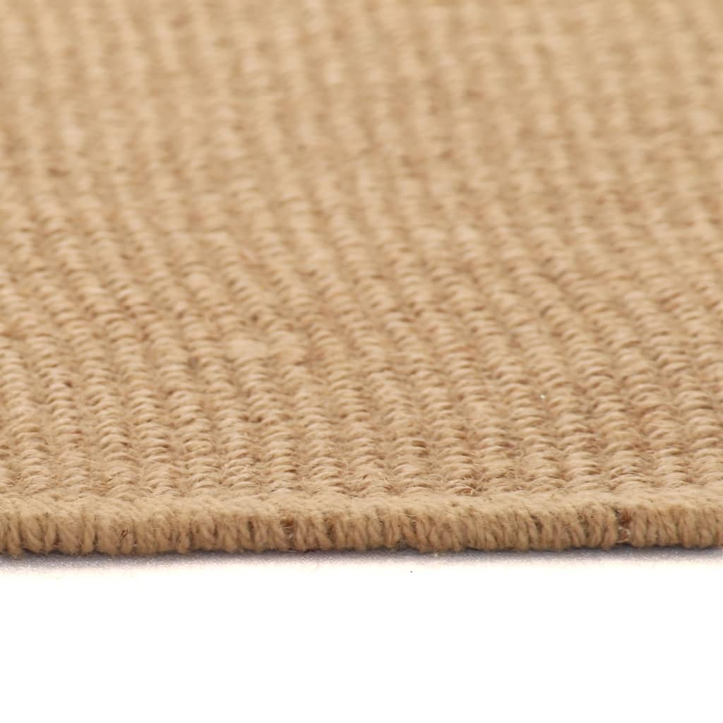 Area Rug Jute with Latex Backing 180x250 cm