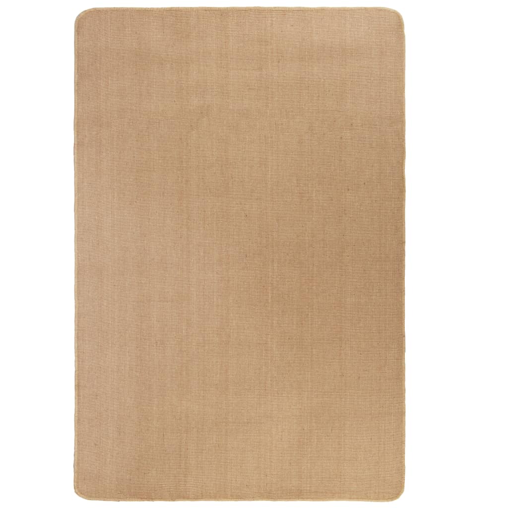 Area Rug Jute with Latex Backing 200x300 cm