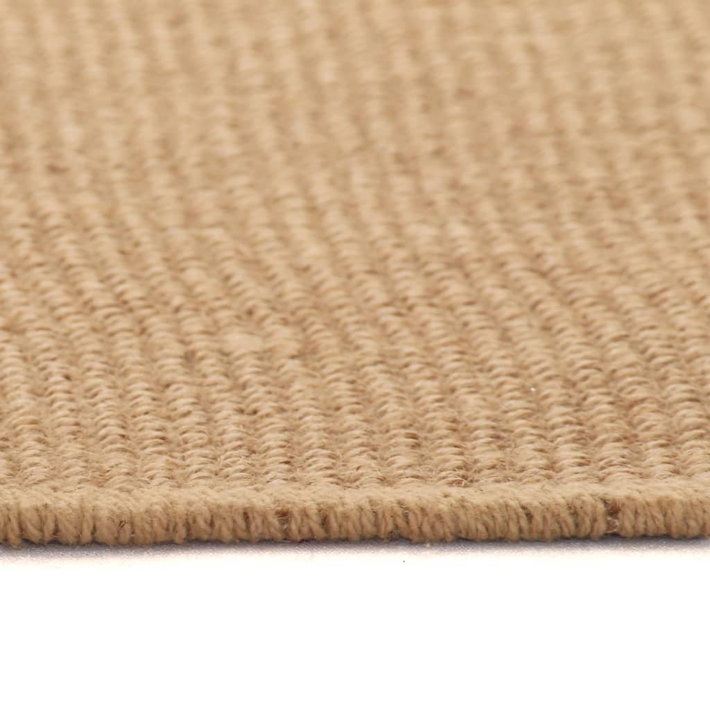 Area Rug Jute with Latex Backing 200x300 cm