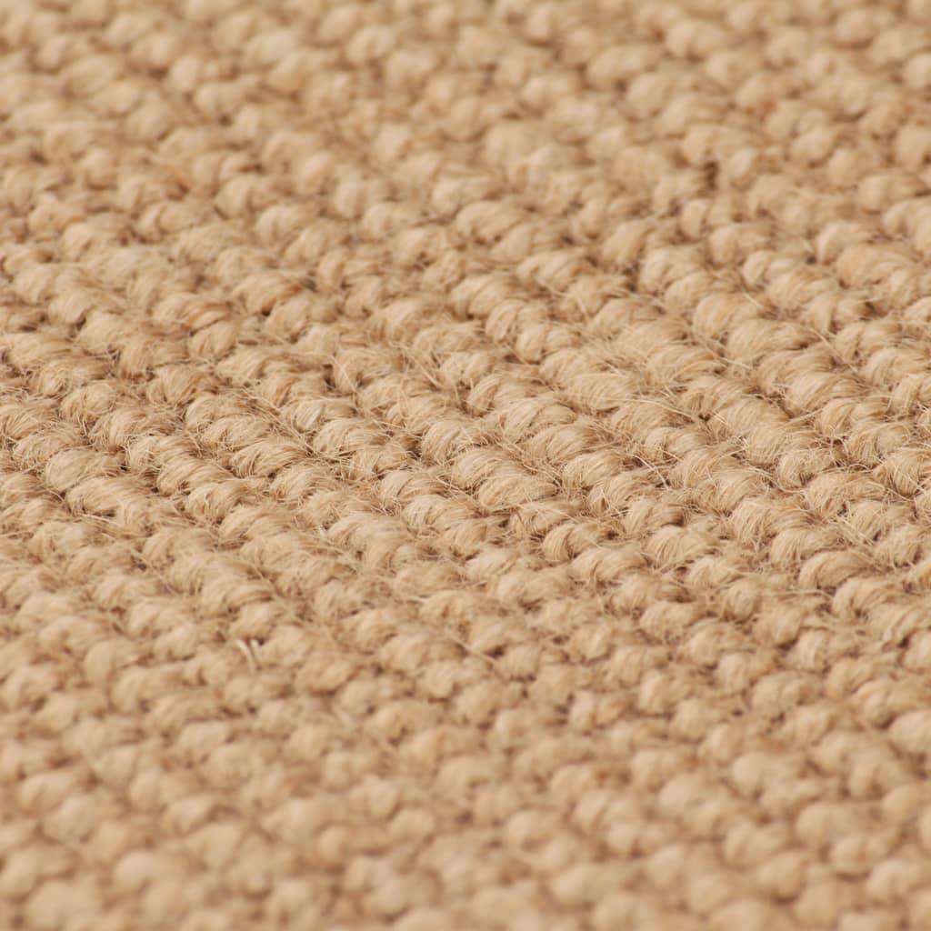 Area Rug Jute with Latex Backing 200x300 cm