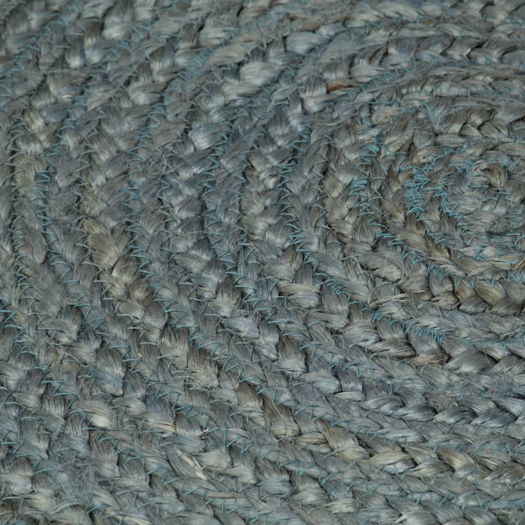 Handmade Rug Jute Round 210 cm Olive Green