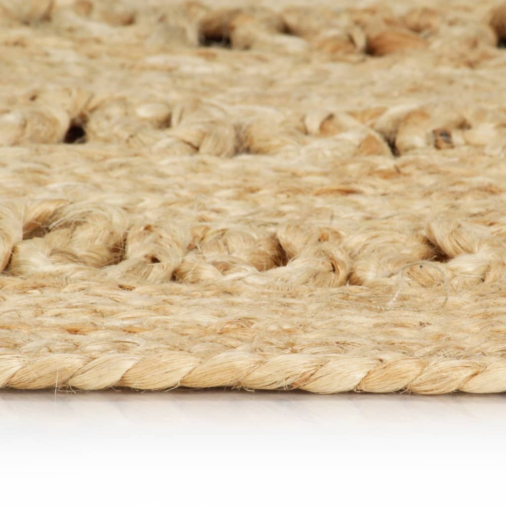 Handmade Rug Braided Jute 240 cm