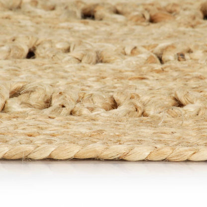 Handmade Rug Braided Jute 240 cm