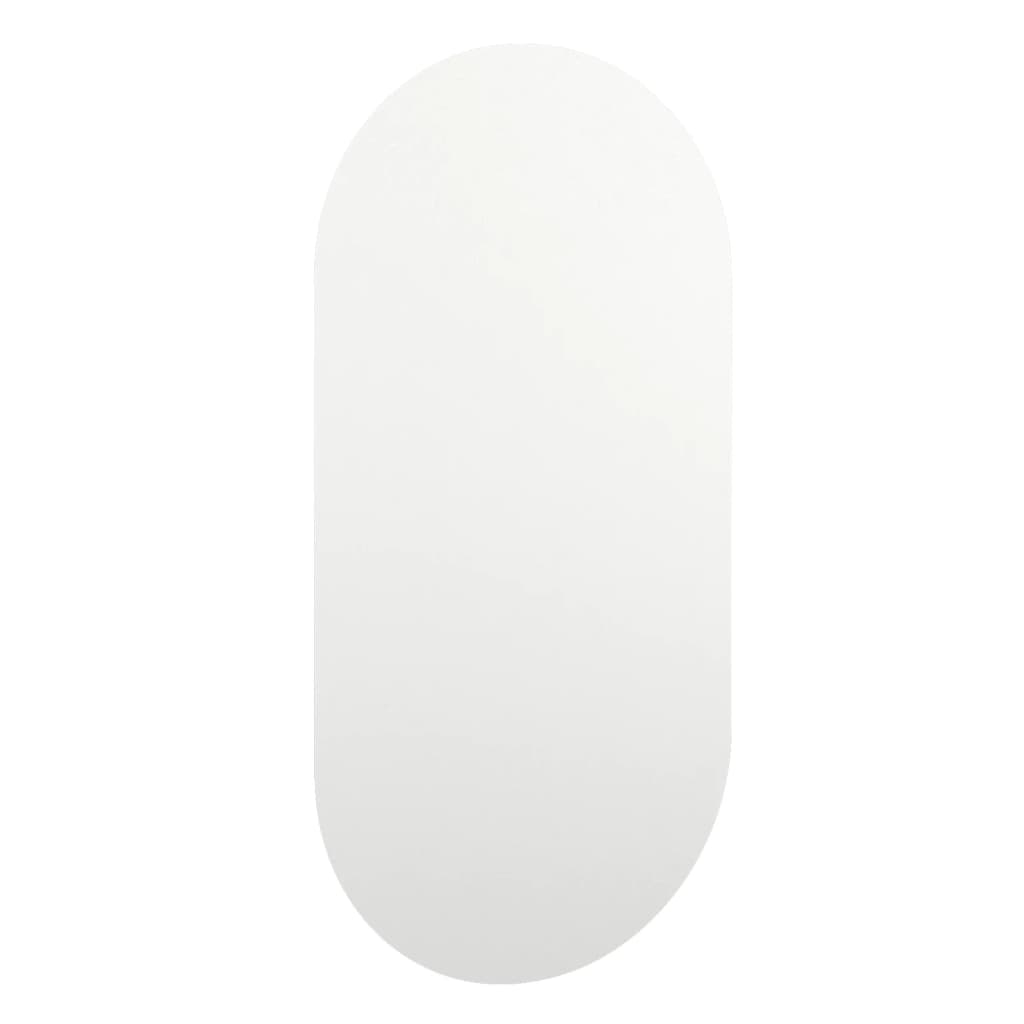 Mirror with LED Lights 60x30 cm Glass Oval