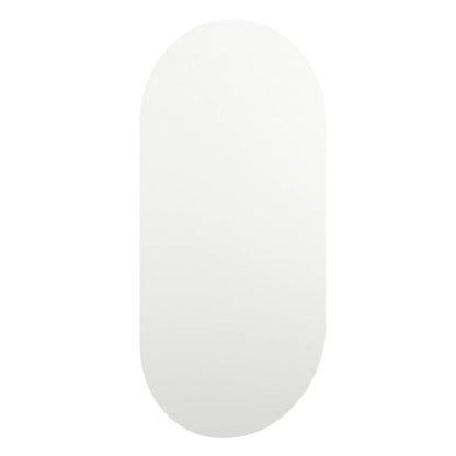 Mirror with LED Lights 60x30 cm Glass Oval