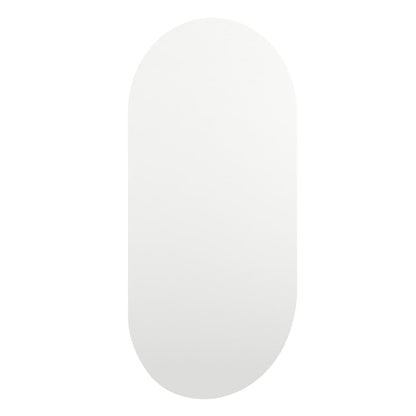 Mirror with LED Lights 80x40 cm Glass Oval