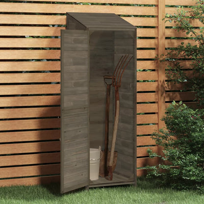 Garden Shed Anthracite 55x52x174.5 cm Solid Wood Fir