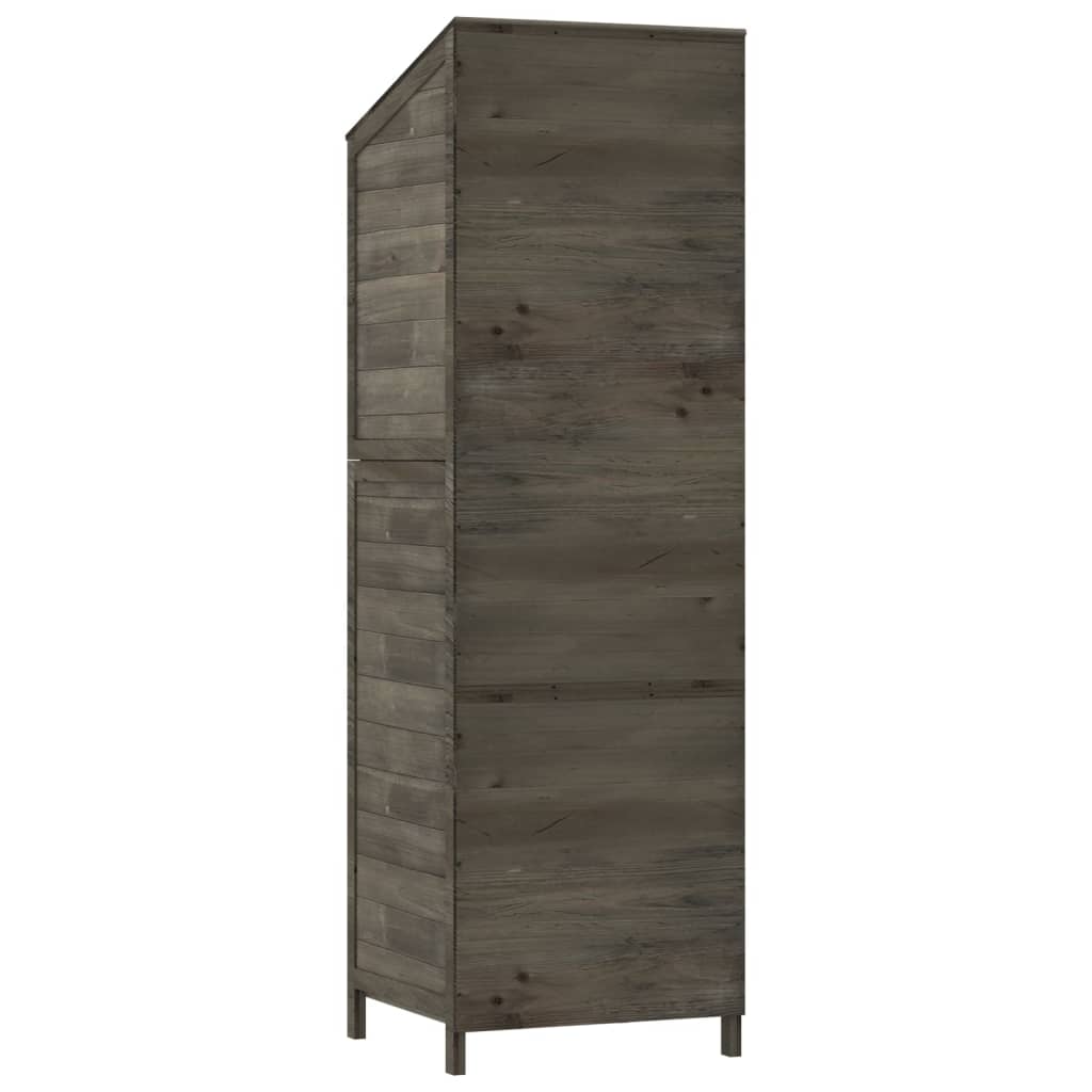 Garden Shed Anthracite 55x52x174.5 cm Solid Wood Fir