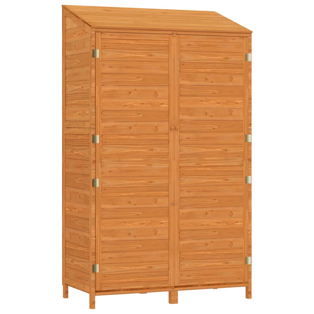 Garden Shed Brown 102x52x174.5 cm Solid Wood Fir