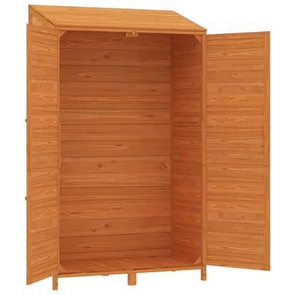 Garden Shed Brown 102x52x174.5 cm Solid Wood Fir