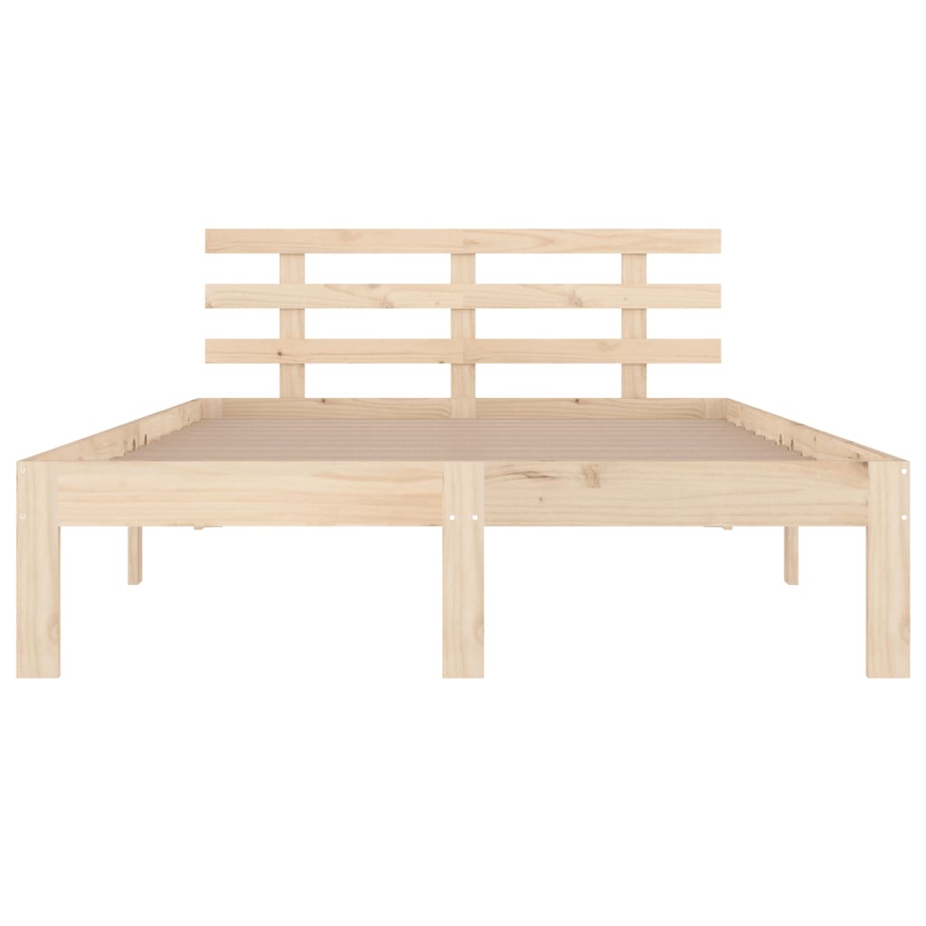 Bed Frame without Mattress Solid Wood 120x200 cm