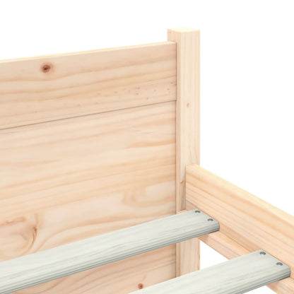 Bed Frame without Mattress Solid Wood 150x200 cm King Size King Size