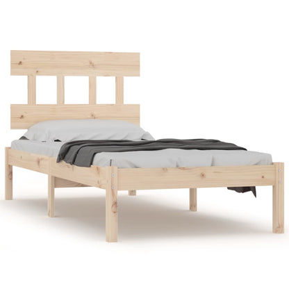 Bed Frame without Mattress 90x190 cm Single Solid Wood