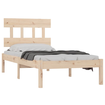 Bed Frame without Mattress 90x200 cm Solid Wood