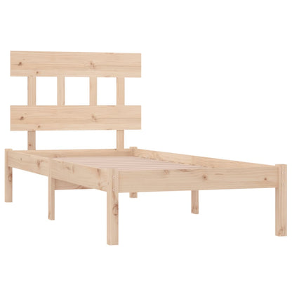 Bed Frame without Mattress 90x200 cm Solid Wood