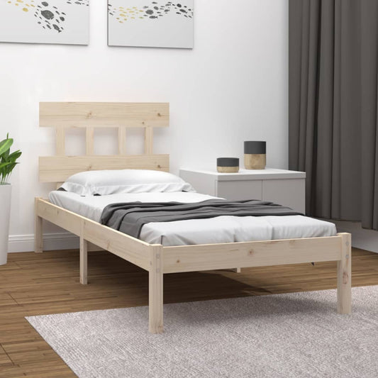 Bed Frame without Mattress 90x200 cm Solid Wood