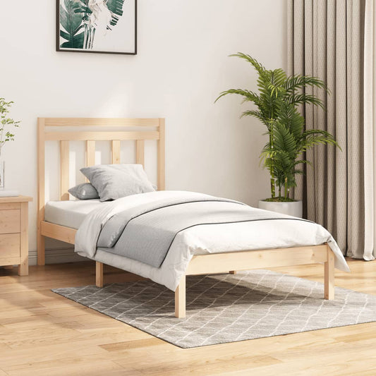 Bed Frame without Mattress 100x200 cm Solid Wood