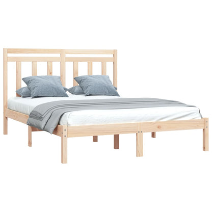 Bed Frame without Mattress 140x200 cm Solid Wood