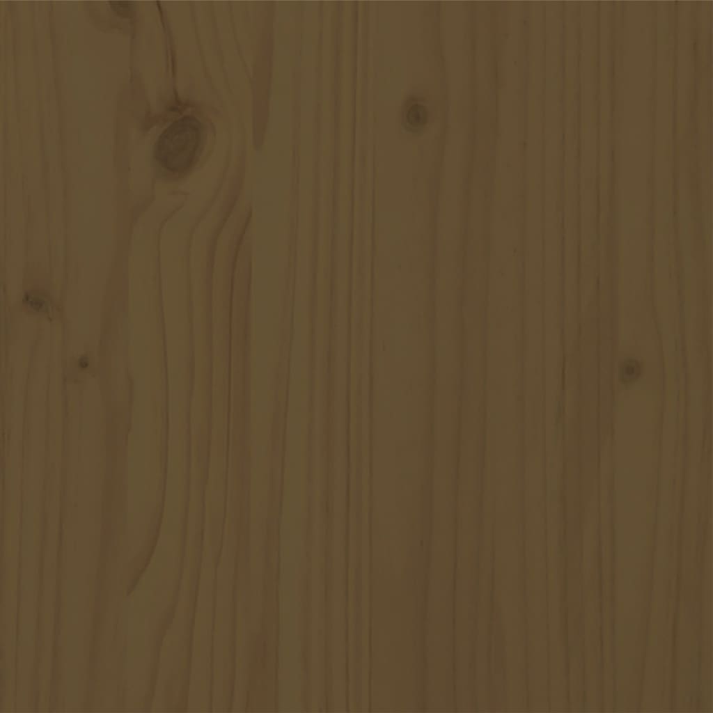 Bed Frame without Mattress Honey Brown Solid Wood 100x200 cm