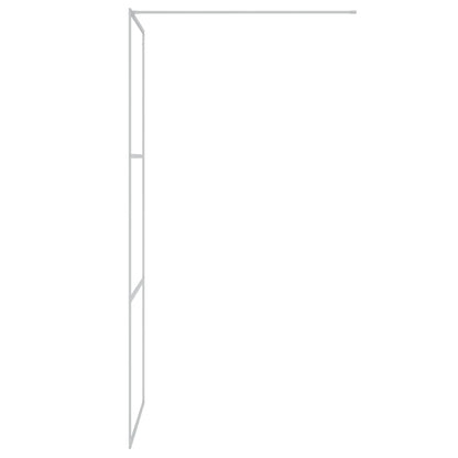 Walk-in Shower Wall Silver 80x195 cm Clear ESG Glass