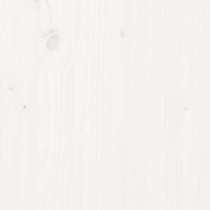 Bed Frame without Mattress White Solid Wood 75x190 cm Small Single