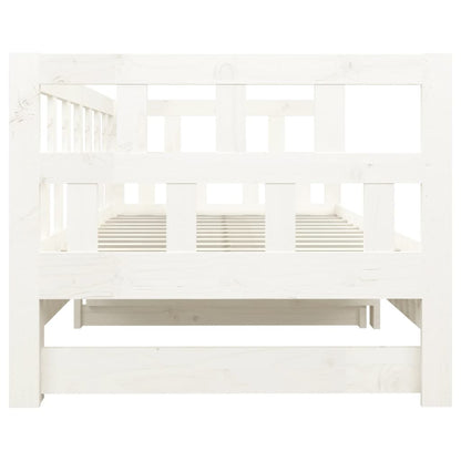 Pull-out Day Bed without Mattress White 2x(90x200) cm