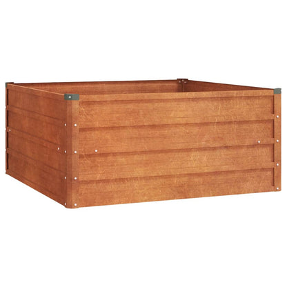 Garden Raised Bed Rusty 100x100x45 cm Corten Steel