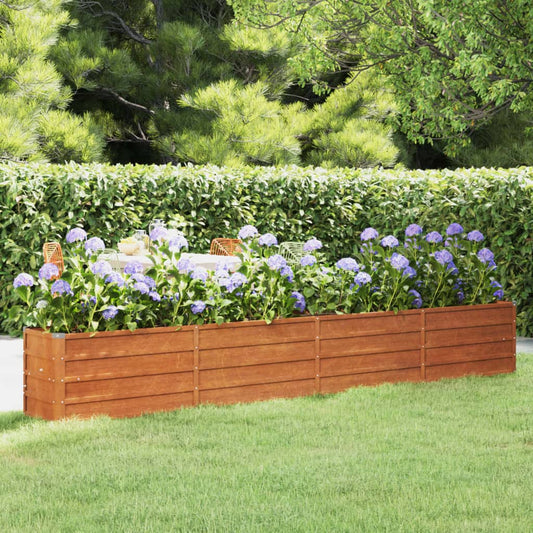 Garden Raised Bed Rusty 320x40x45 cm Corten Steel