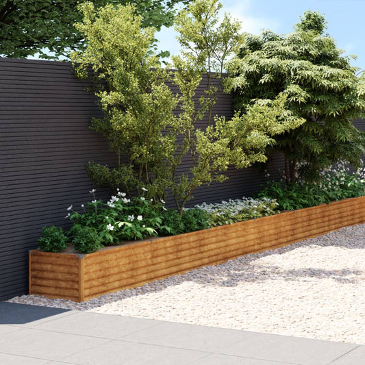 Garden Raised Bed 770x50x36 cm Corten Steel