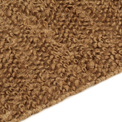 Handmade Loop Pile Rug 80x160 cm Jute and Cotton