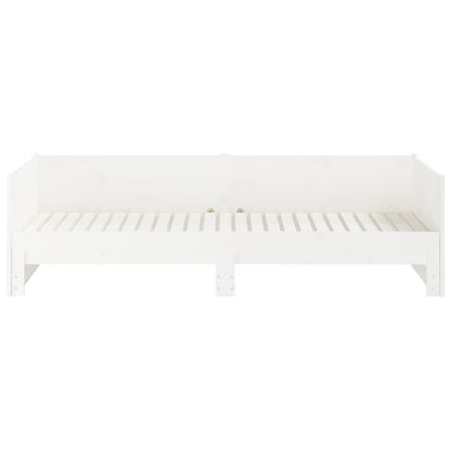 Pull-out Day Bed without Mattress White 2x(80x200) cm