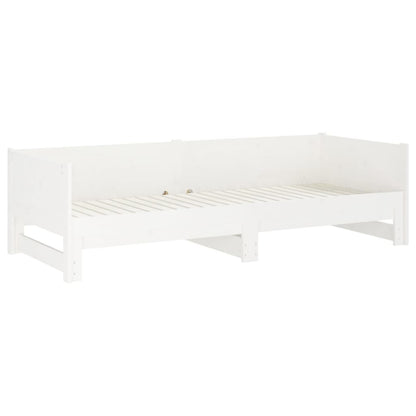 Pull-out Day Bed without Mattress White 2x(80x200) cm