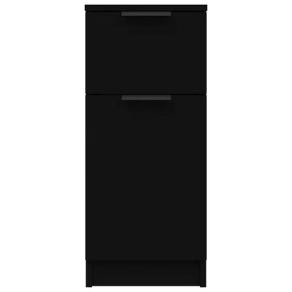 Sideboard Black 30x30x70 cm Engineered Wood