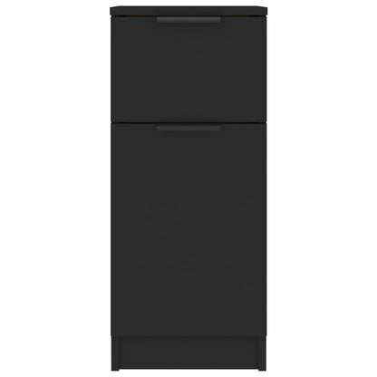 Sideboards 2 pcs Black 30x30x70 cm Engineered Wood