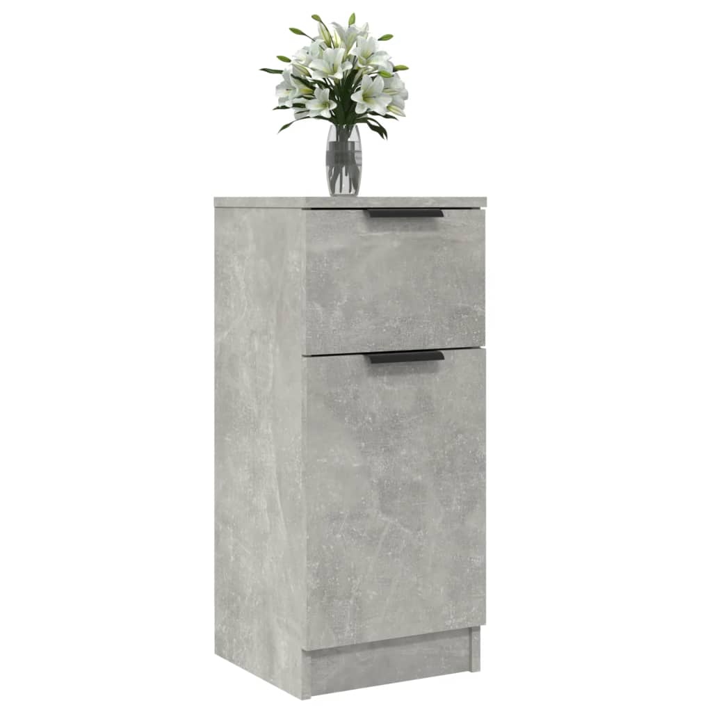 Sideboard Concrete Grey 30x30x70 cm Engineered Wood