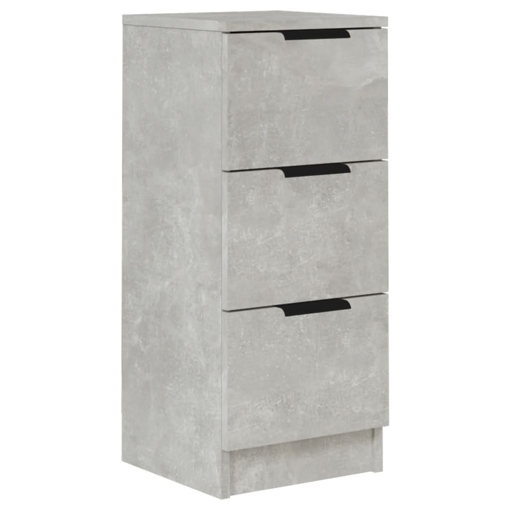 Sideboard Concrete Grey 30x30x70 cm Engineered Wood