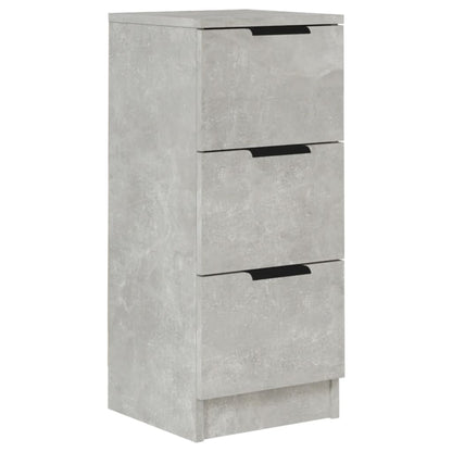 Sideboard Concrete Grey 30x30x70 cm Engineered Wood