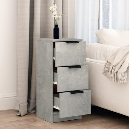 Sideboard Concrete Grey 30x30x70 cm Engineered Wood